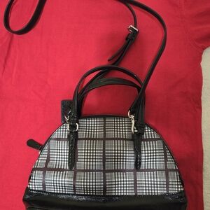Black and White Checkered Women's Bag.Coach brand.